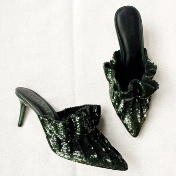Sequin Mules